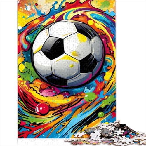 Buntes Fußball-Sport-Puzzle, 1000 Teile für Erwachsene, Puzzle für Erwachsene, 1000-teiliges Puzzle, Lernspiele (Größe 75x50cm) von MEFESE