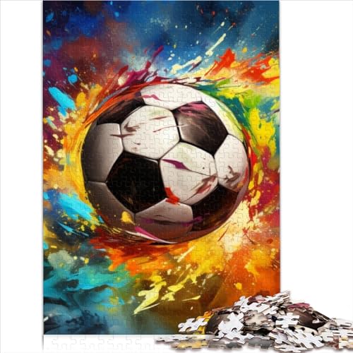 Buntes Fußball-Sport-Puzzlespiel aus Holz, 300 Puzzleteile, kreatives Puzzle für Teenager und Erwachsene, kreatives Spielzeug, Puzzles, 40x28cm von MEFESE