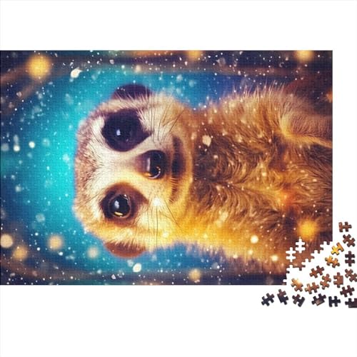 Erdmännchen-Flaschen-Puzzle, 1000-teiliges Puzzle für Erwachsene, Impossible-Puzzle, Holzspielzeug, herausforderndes Spiel (Größe 75x50cm) von MEFESE