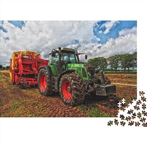 Landwirtschaftliche Werkzeuge Traktoren 1000 Teile Holzpuzzle Einzigartiges Puzzle Kreatives Puzzle Geschenk für Erwachsene,Familienspiel Herausforderungsaktivität 75x50cm von MEFESE