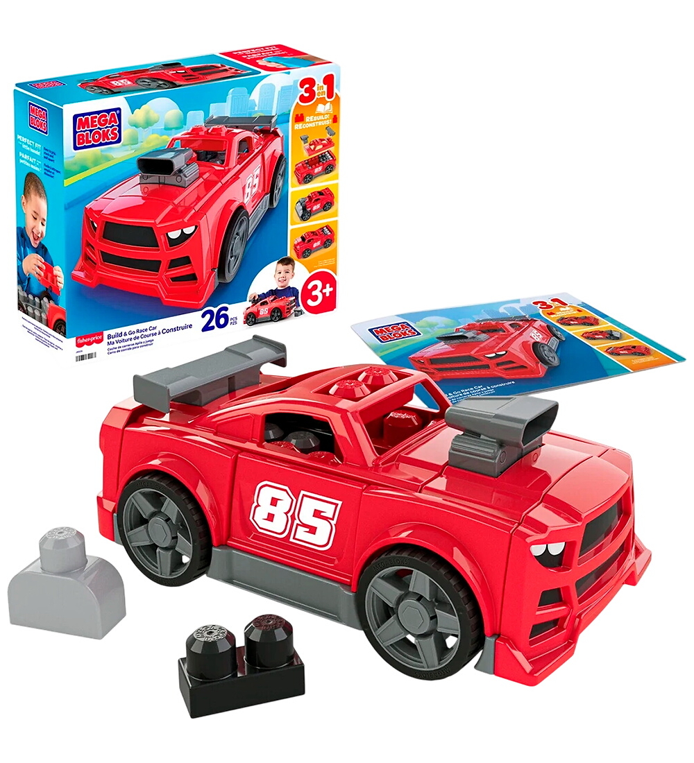 MEGA Bloks Bauklötze - 26 Teile - Bauen & Losfahren Race Autos - MEGA Bloks - One Size - Klötze MEGA Bloks Bauklötze - 26 Teile - Bauen & Losfahren Race Autos - MEGA Bloks - One Size - Klötze von MEGA Bloks