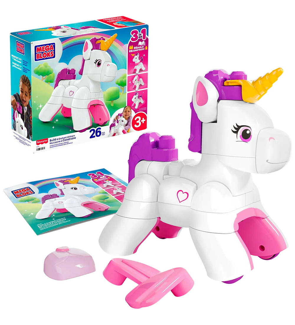MEGA Bloks Bauklötze - 26 Teile - Bauen & Verzaubern Unicorn - MEGA Bloks - One Size - Klötze MEGA Bloks Bauklötze - 26 Teile - Bauen & Verzaubern Unicorn - MEGA Bloks - One Size - Klötze von MEGA Bloks