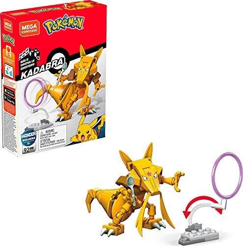 MEGA Construx GKY87 - Pokemon Kadabra Bauset mit 92 Bausteinen, Spielzeug ab 6 Jahren von MEGA