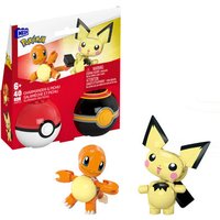 MEGA BRANDS HXP13 MEGA Pokémon 2er Pokéball Set - Glumanda und Pichu von MEGABRANDS