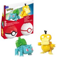 MEGA BRANDS HXP14 MEGA Pokémon 2er Pokéball Set - Bisasam und Enton von MEGABRANDS