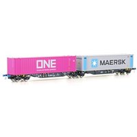 MEHANO 90661 H0 Containerwagen Sggmrss'90 ONE/Maersk, PKP Cargo, Ep. VI von MEHANO