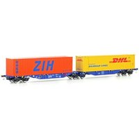 MEHANO 90663 H0 Containerwagen Sggmrss'90 "DHL/ZIH", CBR, Ep. VI von MEHANO