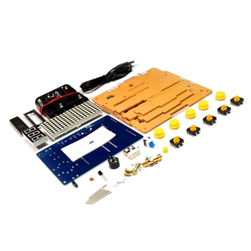 MEIBAOGE DIY Lötprojekt Spiel Kit Elektronisches Löten Kit mit 4 Spielen und Acrylkoffer für Lötübungen von MEIBAOGE