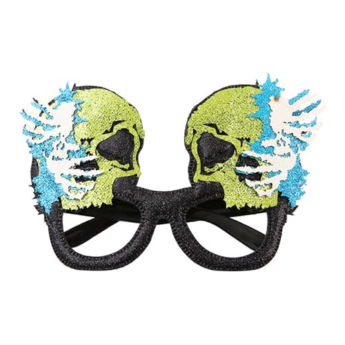 MEIBAOGE Halloween Brille Halloween Kostüm Brille Neuheit Brille Anziehbrille Kürbisgläser für Erwachsene Kostüme von MEIBAOGE