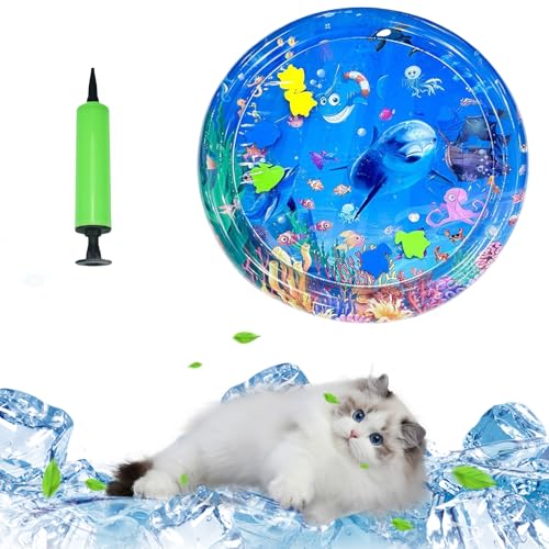 MEIBAOGE Wassersensorische Spielmatte für Katzen Kühlmatte für Katzen Hunde Liege Bett Wasserbett Sofa für den Innenbereich von MEIBAOGE