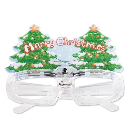 MEIBAOGE Weihnachtsbrille, Neujahrsbrille, beleuchtet, Weihnachtsfeier, Dekoration, einzigartige Foto-Requisiten von MEIBAOGE