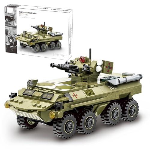 MEIEST Militärfahrzeug Bausteine Sets, gepanzerter Modell Ziegel Set Hochdetaillierter Satz für Militär Enthusiast, Jugendliche und Erwachsene (BTR-4 "BUCEPHALUS) von MEIEST