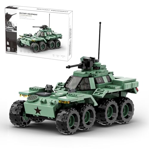 MEIEST Militärfahrzeug Bausteine Sets, gepanzerter Modell Ziegel Set Hochdetaillierter Satz für Militär Enthusiast, Jugendliche und Erwachsene (The LOCKHEED XM808 Twister) von MEIEST