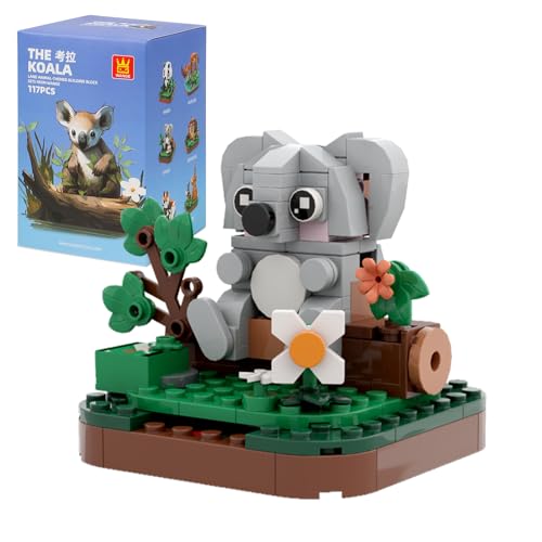 MEIEST Mini Tiere Bausteine Set, Land Tier Themed Sammlung BAU Ziegel Spielzeug, Nette Home Decors,6+ (Koala) von MEIEST