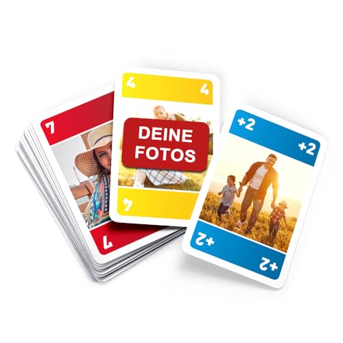 MEINSPIEL - Personalisiertes Meino Kartenspiel – Eigene Fotos auf Vorder- und Rückseiten, Format 59x91 mm, 110 Karten, Bedruckte Stülpdeckelbox von MEINSPIEL ECHTE SPIELE - SELBER MACHEN