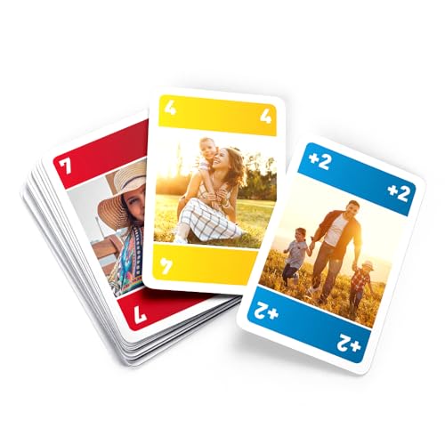 MEINSPIEL - Personalisiertes Meino Kartenspiel – Eigene Fotos auf Vorder- und Rückseiten, Format 59x91 mm, 55 Karten, Verpackung: Bedruckte Stülpdeckelbox von MEINSPIEL ECHTE SPIELE - SELBER MACHEN