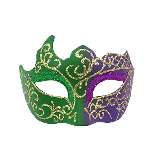 MEIYOUMK Damen Maskerade Maske Faschingsmasken Männer Lace Maske Maskerade Gold Augenmaske Frauen Fasching Maskenkostüm Halbmaske Fasching Venezianische Augenmaske von MEIYOUMK