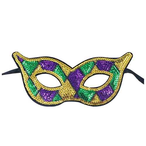 MEIYOUMK Masquerade Maske Karneval Maske Herren Lace Maske Maskerade Gold Augenmaske Frauen Fasching Maskenkostüm Faschingsmasken Männer Venezianische Maske Damen Herren von MEIYOUMK