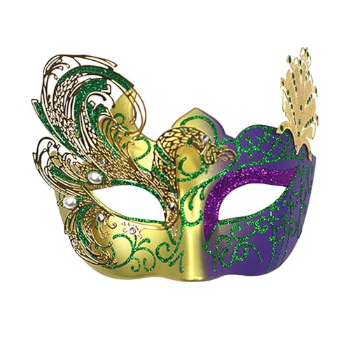 MEIYOUMK Venezianische Cosplay Masken Karnevalsmasken Venezianische Musik Karneval Karneval Maskerade Maske Auf Einem Stock Party Verkleidung Dekor Lustige Masken Maskerade Maske von MEIYOUMK