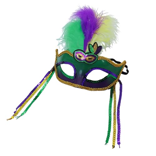 MEIYOUMK Venezianische Masquerade Masken Augenmaske Fasching Kostüm Masken Für Damen Herren Halloween Karneval Party Augenmaske Fasching Venezianischen Masquerade Maske von MEIYOUMK