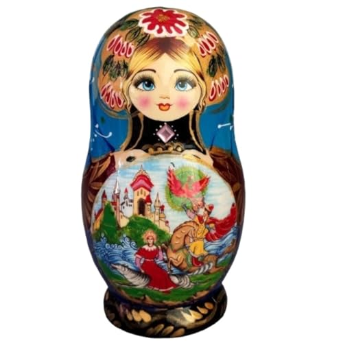 MEIZHITU Traditionelle Matroschkas 10 Schichten Puppe Farbe Spielzeug Holz Handwerk Nesting Dolls Matroschka Für Ornamente Russische Matroschka-Puppen von MEIZHITU