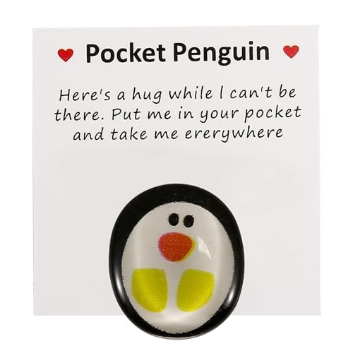 MEKEET 1 x Taschenpinguin-Umarmung, besondere und niedliche Taschenpinguin-Dekoration, Mini-Tier-Pinguin, Taschenumarmung, Geschenk, geeignet als kleines dekoratives Geschenk oder Souvenir für von MEKEET