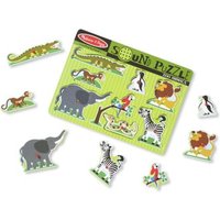 MELISSA & DOUG 10727 Soundpuzzle aus Holz Zootiere von MELISSA&DOUG