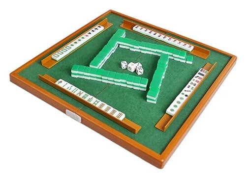 MEMEM Mahjong for den Außenbereich, leichtes Mahjong-Spielset, chinesisches Mini-Mahjong-Set, klein und tragbar, Mahjong-Spiel for Reisen, Partys, Familienspiele, Outdoor-Aktivitäten von MEMEM