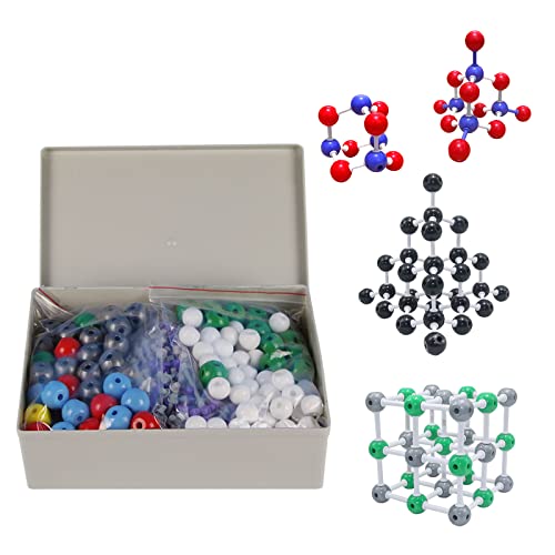 Molecular Chemistry Model Kit, MENAYODA 444 Stücke Modelle Molecular Organische Chemie Molekülmodell Electron Orbit Structure Set für Lehramtsstudenten von MENAYODA