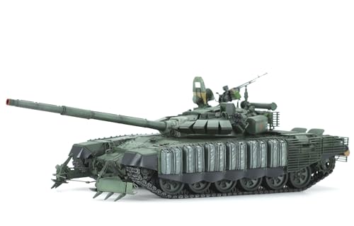 MENG-Model 120116 1:35-Russian MBT T-72B3M Meng 913518 1/35 T72 B3M mit KMT-8 Mine clearing System, Unlackiert, S von MENG