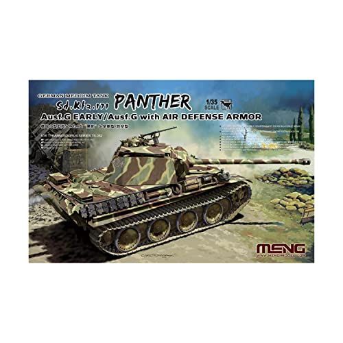 MENG 120116 Model 1:35-Sd.Kfz w/A.D. Armour 913266 1/35 Sd. KFZ 171 Panther AUSF. G, Unlackiert von MENG