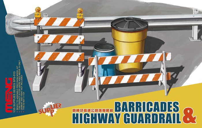 Barricades & Highway Guardrail von MENG Models