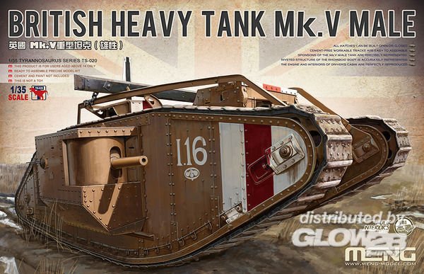 British Heavy Tank Mk. V Male von MENG Models