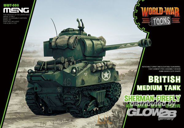 British Medium Tank Sherman-Firefly (Cartoon Model) von MENG Models