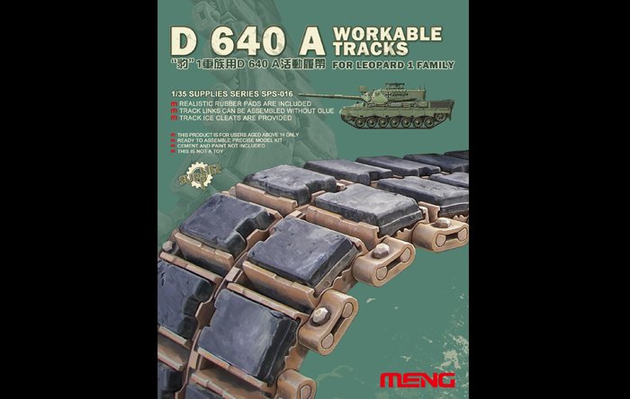 D 640 A Workable Tracks for Leopard 1 von MENG Models