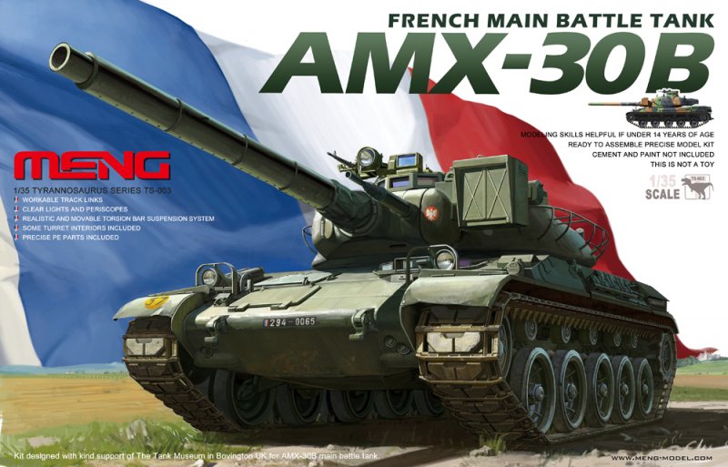 French AMX-30B Main Battle Tank von MENG Models