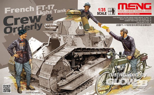 French FT-17 Light Tank Crew & Orderly von MENG Models