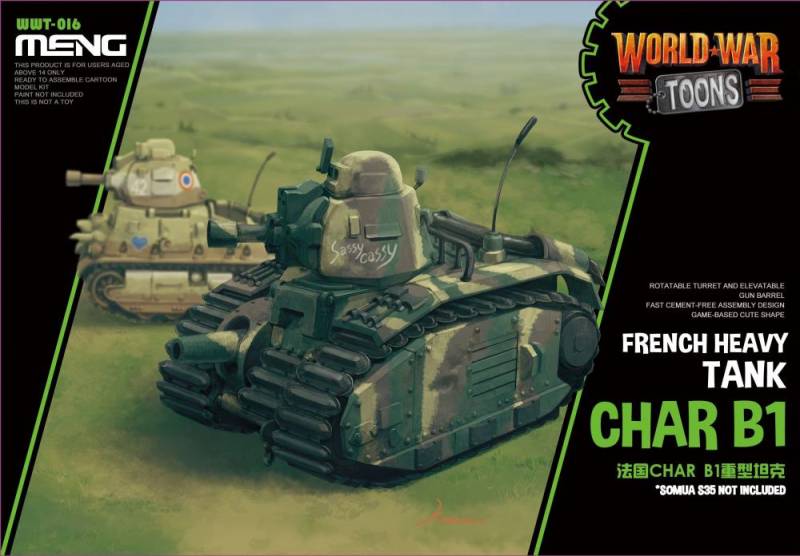 French Heavy Tank Char B1 (Cartoon Model) von MENG Models