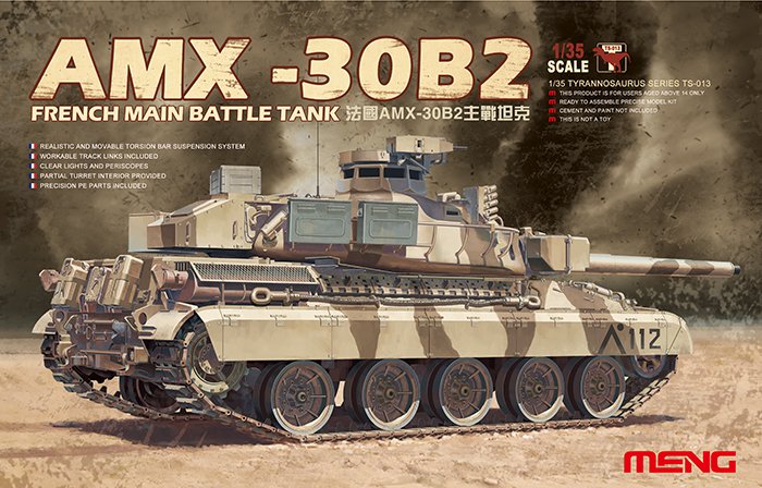 French Main Battle Tank AMX-30B2 von MENG Models