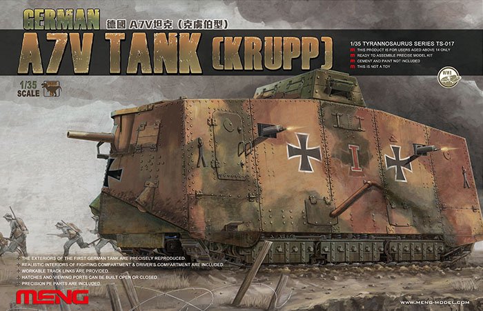 German A7V Tank (Krupp) von MENG Models