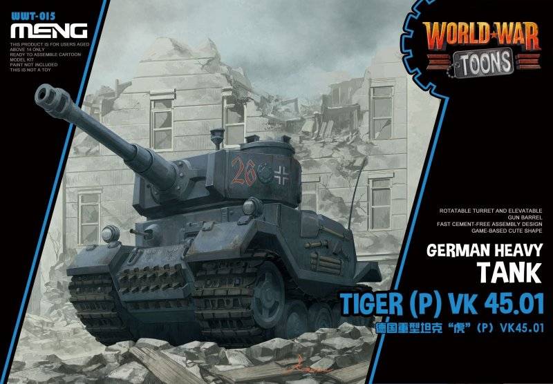 German Heavy Tank Tiger (P) (Cartoon Model) von MENG Models