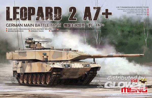 German Main Battle Tank - Leopard 2A7+ von MENG Models