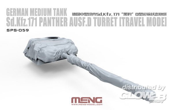 German Medium Tank Sd.Kfz.171 Panther Ausf.D Turret (Travel Mode) (RESIN) von MENG Models