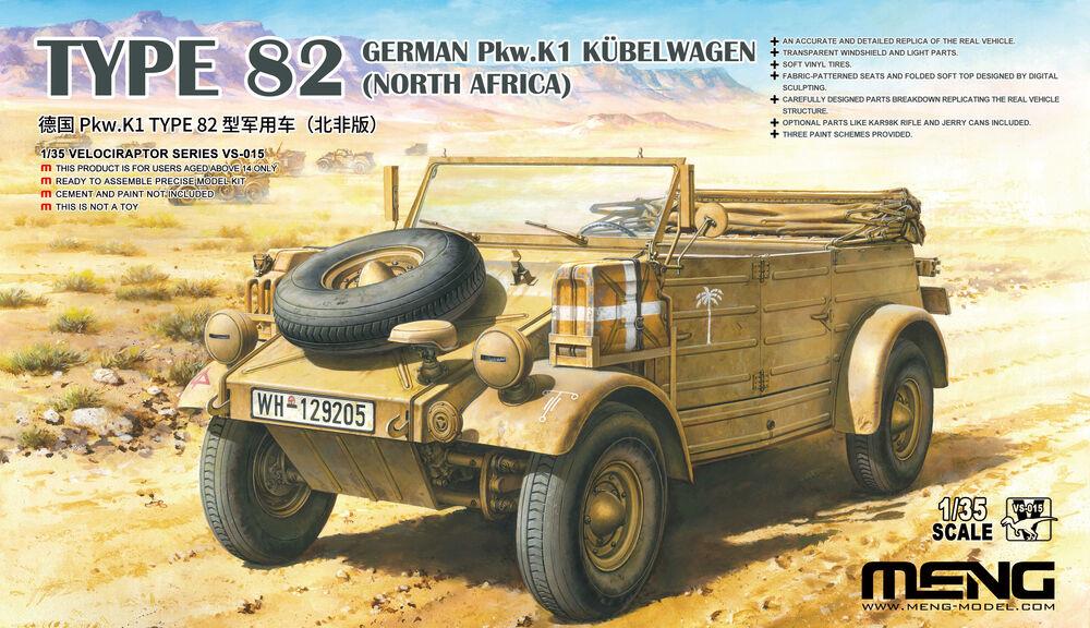 German Pkw.K1 Kübelwagen Type 82 (North Africa) von MENG Models