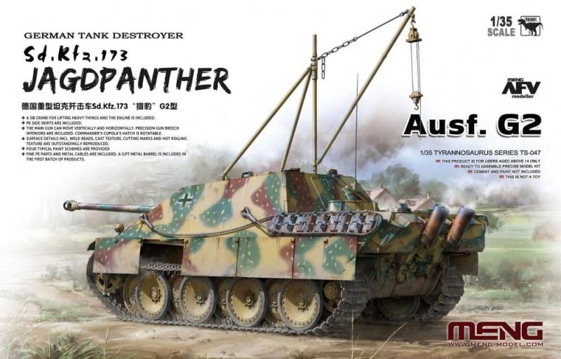 German Tank Destroyer Sd.Kfz.173 Jagdpanther Ausf. G2 von MENG Models