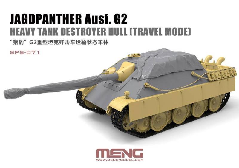 Jagdpanther Ausf. G2 Heavy Tank Destroyer Hull (Travel Mode) (Resin) von MENG Models