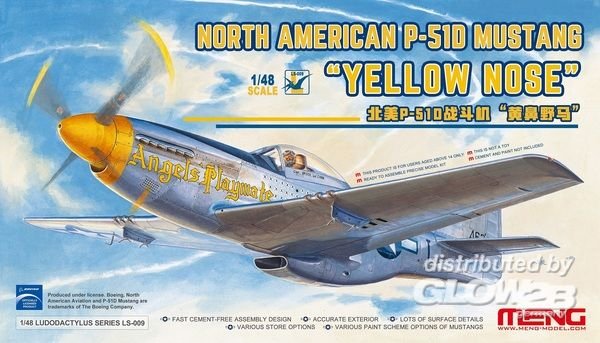 North American P-51D Mustang Yelloe Nose von MENG Models