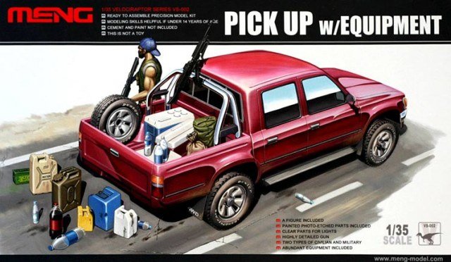 Pick Up w/Equipment von MENG Models