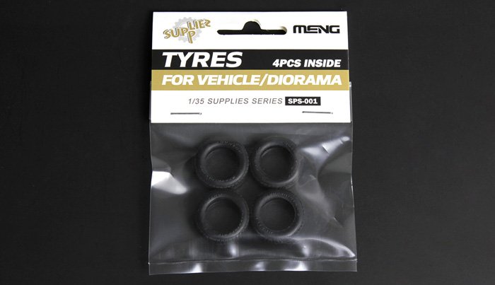 Tyres for Vehicle/Diorama (4pcs) von MENG Models