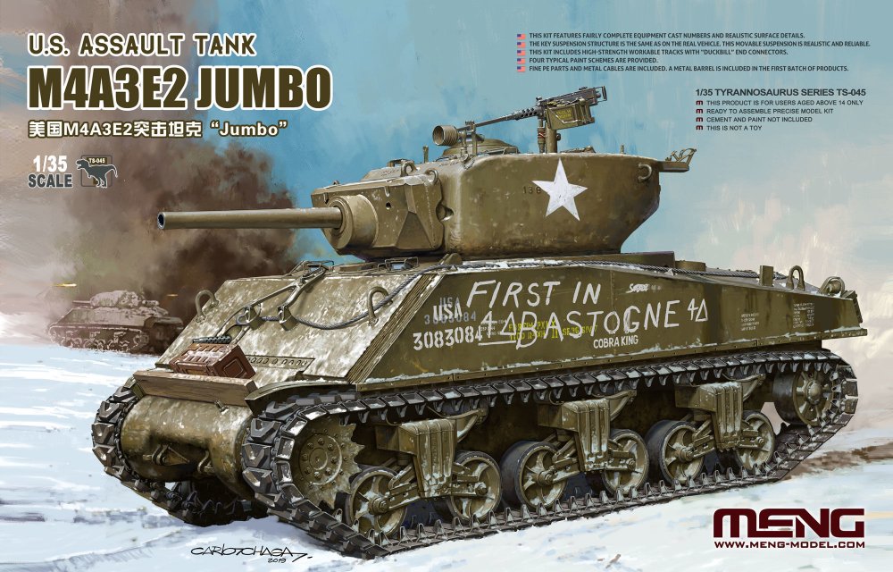 U.S. Assault Tank M4A3E2 Jumbo von MENG Models